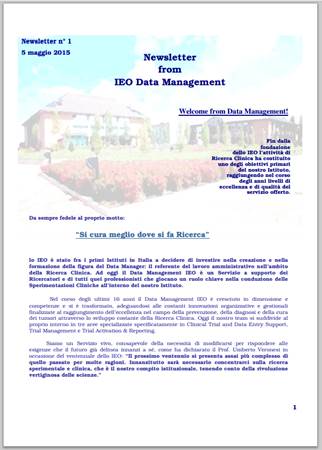 newsletter data management newsletter data management